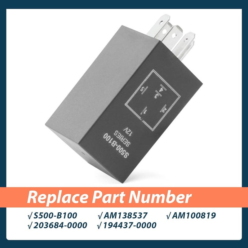 Lisnhlin وحدة استبدال مرحل شمعات الاحتراق AM138537 S500-B100 لجون دير 4X2 4X4 6X4 755 855 F735 F915 F925 F935 XUV جتورات 655 755 756 855 856 جرار مدمج استبدال AM100819 - Image 4